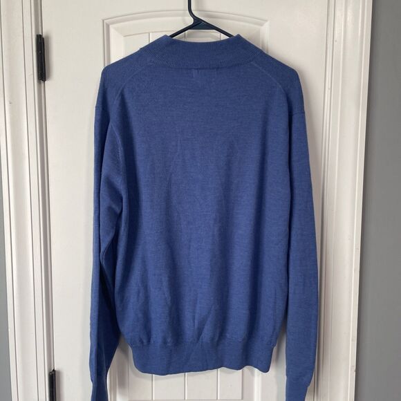 PETER MILLAR COLLECTION Quarter-Zip Sweater Merino Wool Medium - Picture 5 of 5